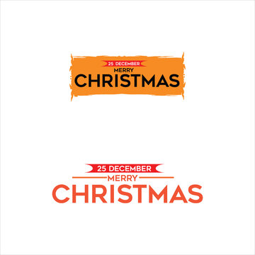 Merry christmas editable vector text effect Merry Christmas and Happy New Year lettering. Seasonal greeting card template. stock illustration
 