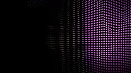 Poster - Vibrant Purple Dot Pattern Enhances Visual Experience in Modern Digital Art Display at a Tech Exhibition, Showcasing Innovative Design Elements and Creativity