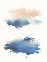 Canvas Print - Watercolor Clouds Couple