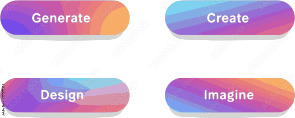 generate button for ai service. generative artificial intelligence icon ...