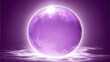 © Dola - Glowing purple sphere on dark background.