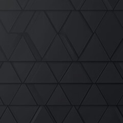 Poster - A luxurious abstract polygon with a black carbon backdrop, inviting elegance.