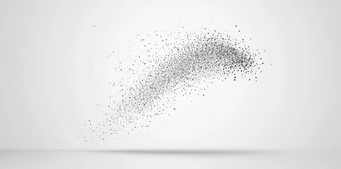 Poster - Abstract blue digital Plexus with interconnected dots, isolated against a technological background to showcase a network connection structure. Displays a light wireframe Plexus effect on an isolated