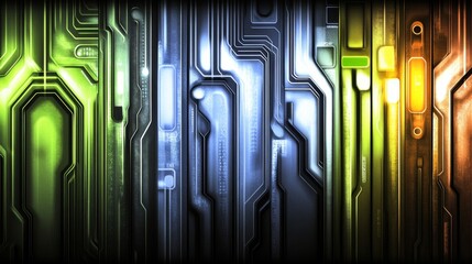 Poster - abstract background with lines