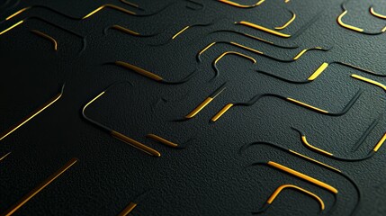 Poster - The structure is composed of futuristic network lines, featuring a green and yellow computing theme and generous copy space.