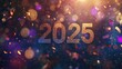 © Agnieszka - 2025 typography with gold and silver sparkles on dark bokeh background