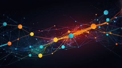 Abstract Technology Network Background Illustration