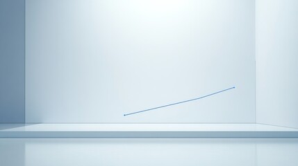 Aufkleber - Minimalist Interior Space with Simple Line in Artistic Design