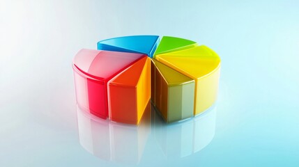 Poster - Colorful Pie Chart in Modern Design for Business Presentation