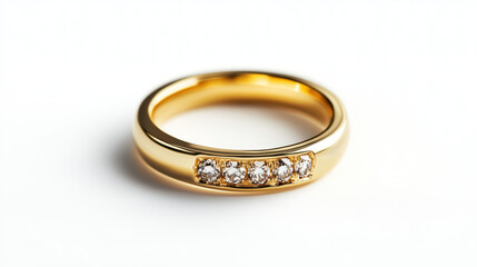Wall Mural - wedding rings on a white background