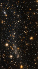 Wall Mural - stunning view of distant galaxies and stars in the vast expanse of the universe