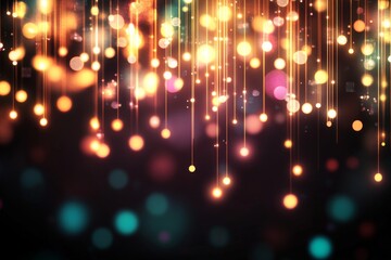 Poster - abstract background with bokeh
