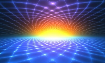 Poster - Perfect for art projects, cards, business purposes, and posters, this piece presents an abstract background with a 3D illustration of a computer-generated fractal.