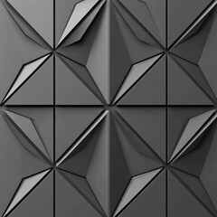Poster - Fashionable abstract polygon adorned with a black carbon background, exuding sophistication.