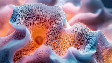 Poster - Intricate Abstract Texture with Colorful Organic Forms and Patterns