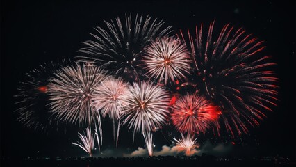 Wall Mural - fireworks background wallpaper festive holiday