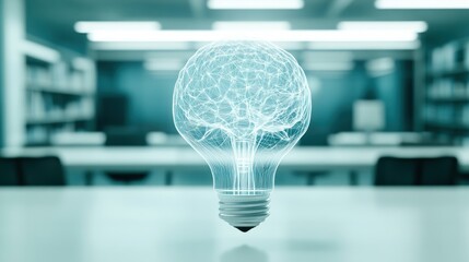 Poster - Brainpower Lightbulb Idea