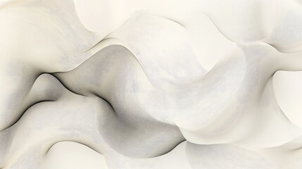 Leinwandbilder - Elegant 3D wallpaper with flowing line art on a soft, light background, creating a tranquil, artistic effect suitable for modern spaces.