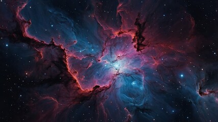 starry space nebula, stars, space background, concept art, digital illustration, generative ai