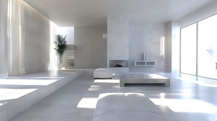 Poster - minimalist living room interior design 