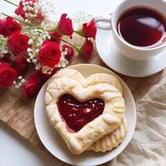 Poster - Heart-shaped Cookies for Valentine's Day