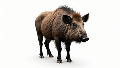 Wild Boar Pig Mammal Wildlife Animal Forest Nature Fur Hog Sus Scrofa Fauna Creature Beast Brown