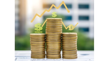 Poster - Analyzing financial growth trends business sector infographic urban environment aerial view investment insights