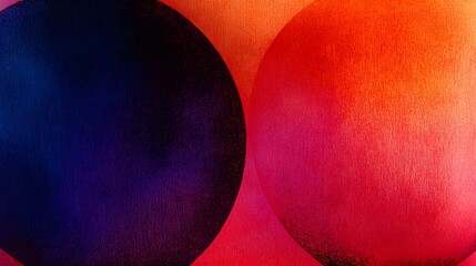 Poster - Dynamic colorful abstract circles artistic interpretation digital art vibrant environment close-up view