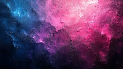 Poster - Abstract Textured Wall in Blue and Pink Hues