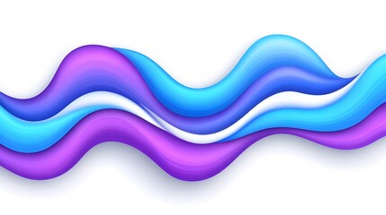 Poster - Dynamic wave patterns abstract art digital design modern aesthetics digital environment fluid motion