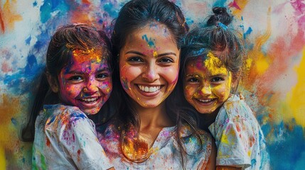 Canvas Print - holi dhuredi festival of colors 