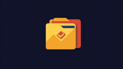 Poster - File folder icon with check mark.