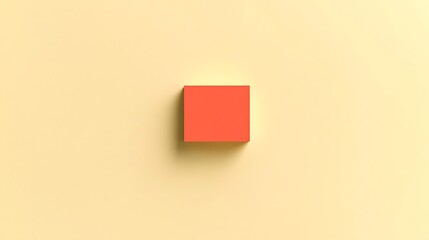 Aufkleber - Isolated red cube.