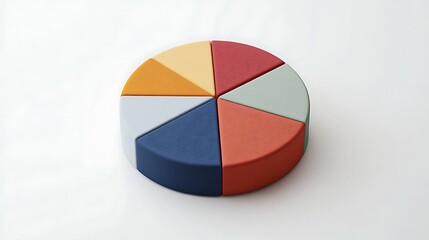 Poster - Pie chart with segments.