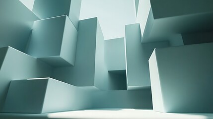 Aufkleber - Abstract geometric, light.