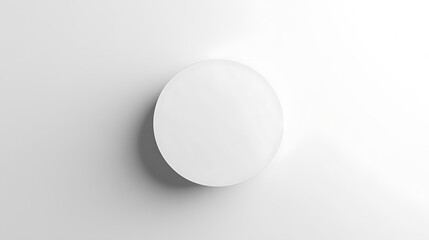Aufkleber - White circle on plain background.
