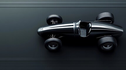 Poster - Shiny car, top view.