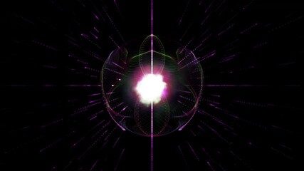 Poster - Wormhole right in time and space, clouds and millions of stars. Creative cosmic background