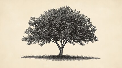Poster - Sketch of large tree.
