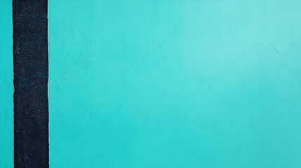 Aufkleber - Teal wall with black stripe.