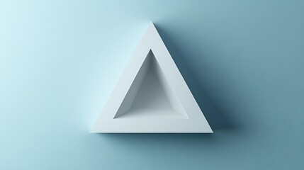 Aufkleber - White triangle shelf.