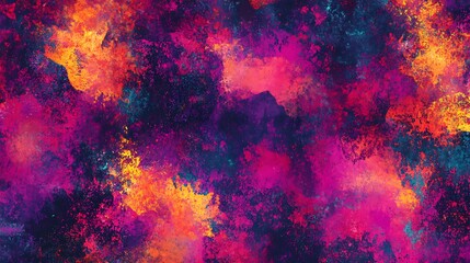 Poster - Abstract vibrant color splash paint texture background.