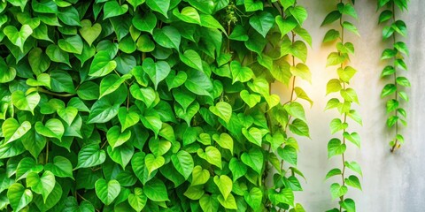 Wall Mural - Vibrant vine plant with lush green leaves, nature, vine, plant, green, leaves, foliage, growth, botanical, lush, vibrant