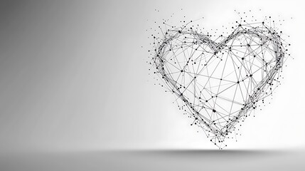 Poster - Abstract Heart: A Polygonal Love Symbol