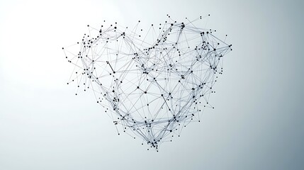 Poster - Abstract Network Heart: A Digital Constellation of Interconnected Nodes
