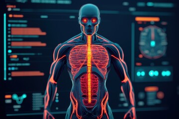 Poster - Exploring human anatomy visualization digital environment 3d model interactive display scientific insight
