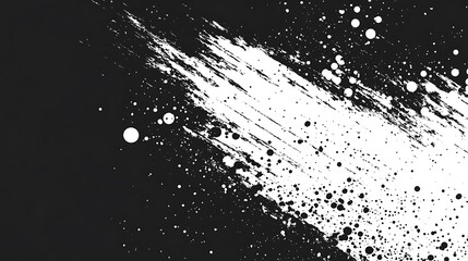 Poster - White paint splash on black. (1)