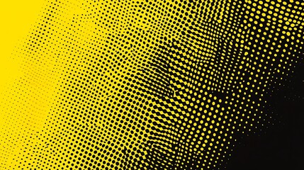 Poster - Halftone yellow to black gradient.