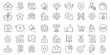 © Mostsuchona - Exclusive benefit solid icon set. containing Bonus, reward, loyalty, benefit, prize and more. editable stroke thin outline icon collection .