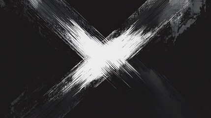 Poster - Grungy white cross on black.